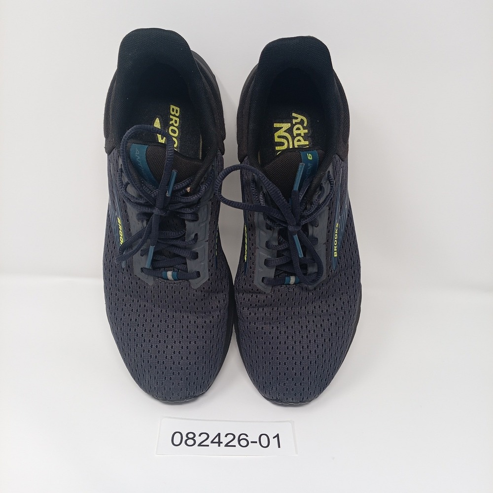 Brooks Anthem 6 Mens Running Shoes Navy Black Yellow 1104141D006 Size 10 - Picture 2 of 10